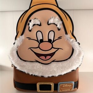 Loungefly Disney Snow White Happy Cosplay Mini Backpack NWT Rare